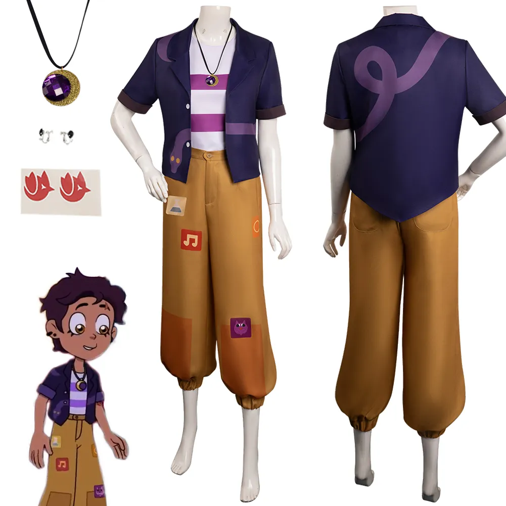 Home 48 - The Owl House Plush Luz Cosplay Purple Suit Women Costume Anime Cartoon The Owl Cosplay House 3 Roleplay Fantasia Outfit - The Owl House Plush