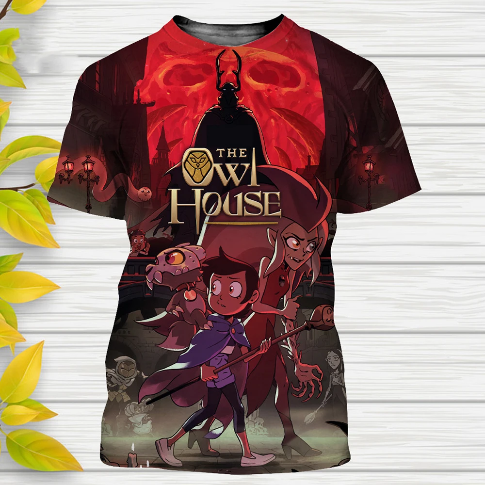 Home 38 - The Owl House Plush Summer Disney T Shirts The Owl House Cartoon Anime 3D Print Streetwear Men Women Casual Fashion - The Owl House Plush